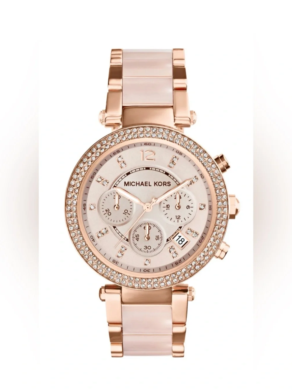 Michael Kors Parker Rose Gold Chronograph Quartz 39mm Ladies Watch | MK5896